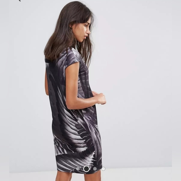 RELIGION feather print mini dress - Picture 2 of 5